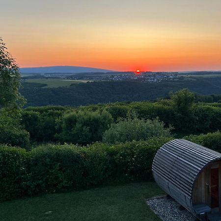 Hunsrück Valley View Apartment with Cedar SAUNA Bruschied Exterior foto