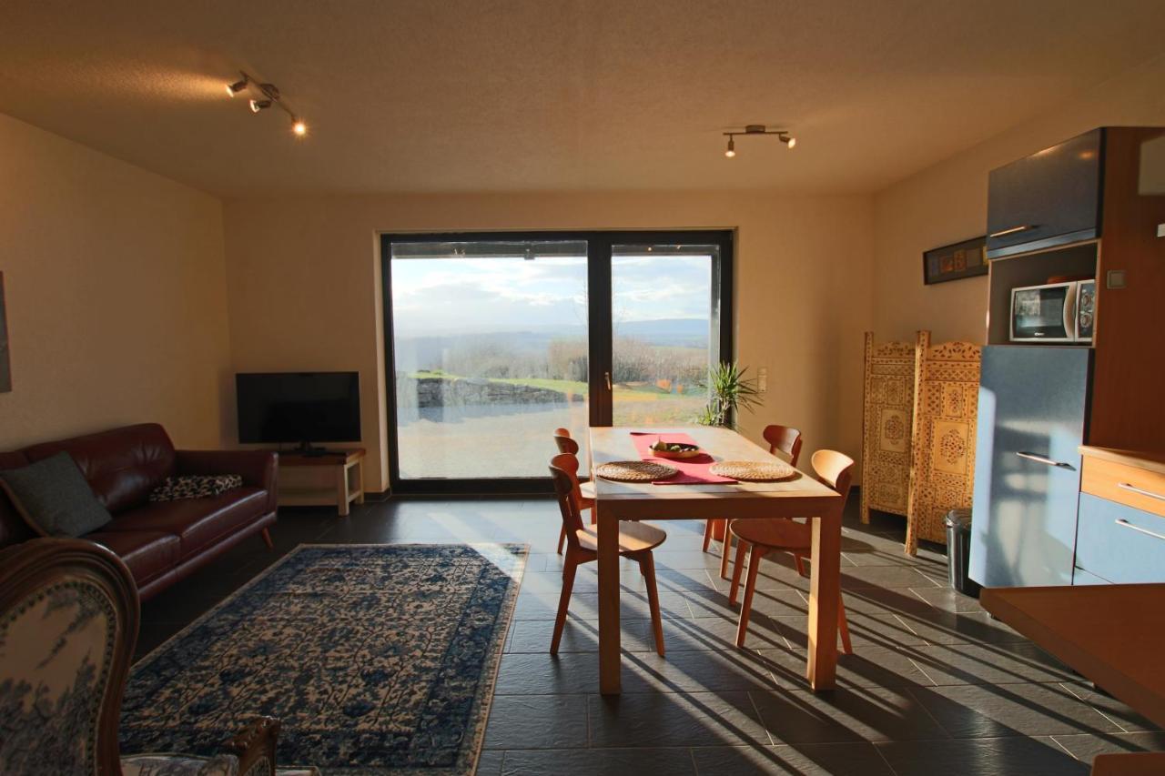 Hunsrück Valley View Apartment with Cedar SAUNA Bruschied Exterior foto
